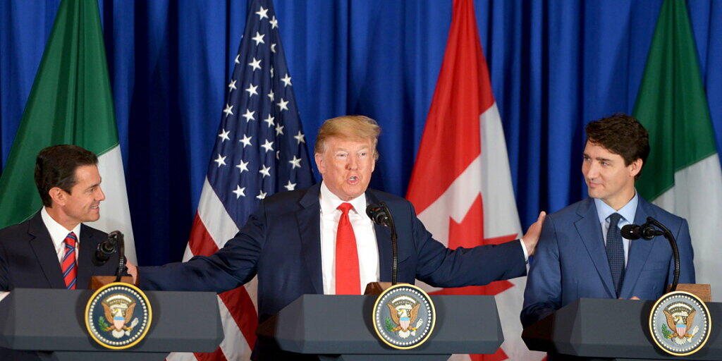 Das Freihandelsabkommen zwischen den USA, Kanada und Mexiko hat aufgrund der Coronavirus-Pandemie etwas Anlaufschwierigkeiten. (Archivbild) Das Freihandelsabkommen zwischen den USA, Kanada und Mexiko hat aufgrund der Coronavirus-Pandemie etwas Anlaufschwierigkeiten. (Archivbild)