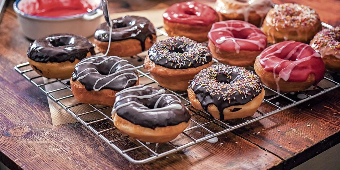 Preparing Homemade Donuts Preparing Homemade Donuts