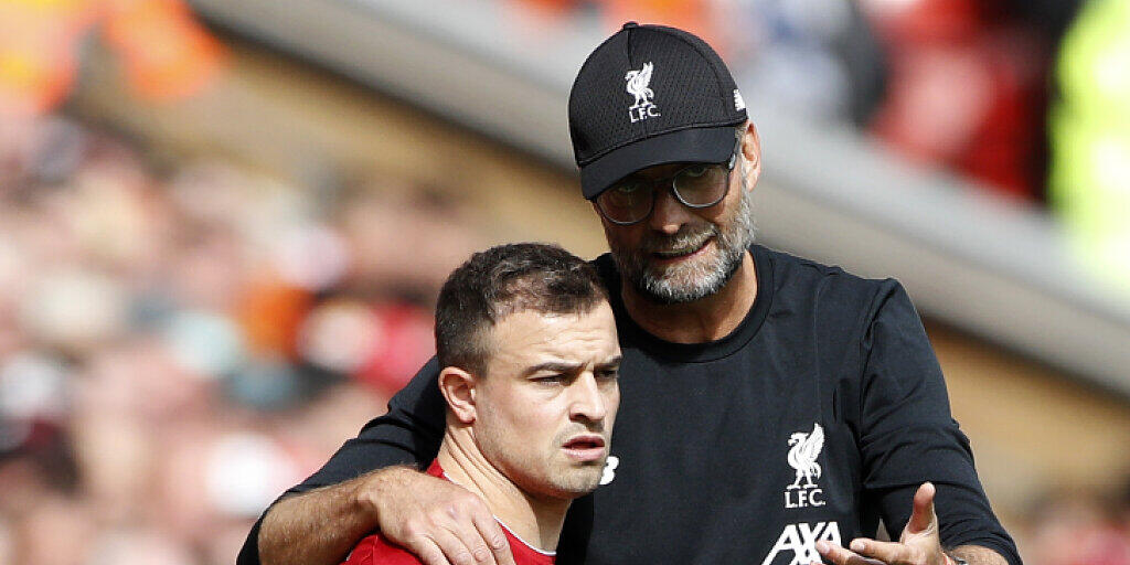 Es dauert wohl noch ein bisschen, bis Jürgen Klopp Xherdan Shaqiri wieder aufs Feld schicken kann Es dauert wohl noch ein bisschen, bis Jürgen Klopp Xherdan Shaqiri wieder aufs Feld schicken kann