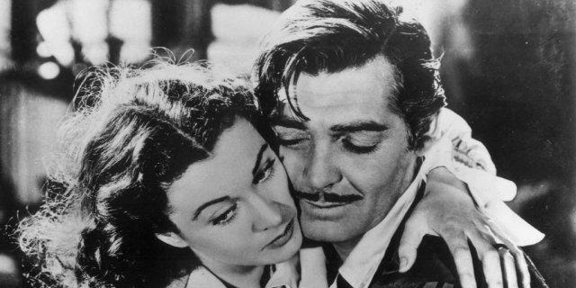 Vivien Leigh und Clark Gable in Film "Vom Winde verweht" (Archiv)