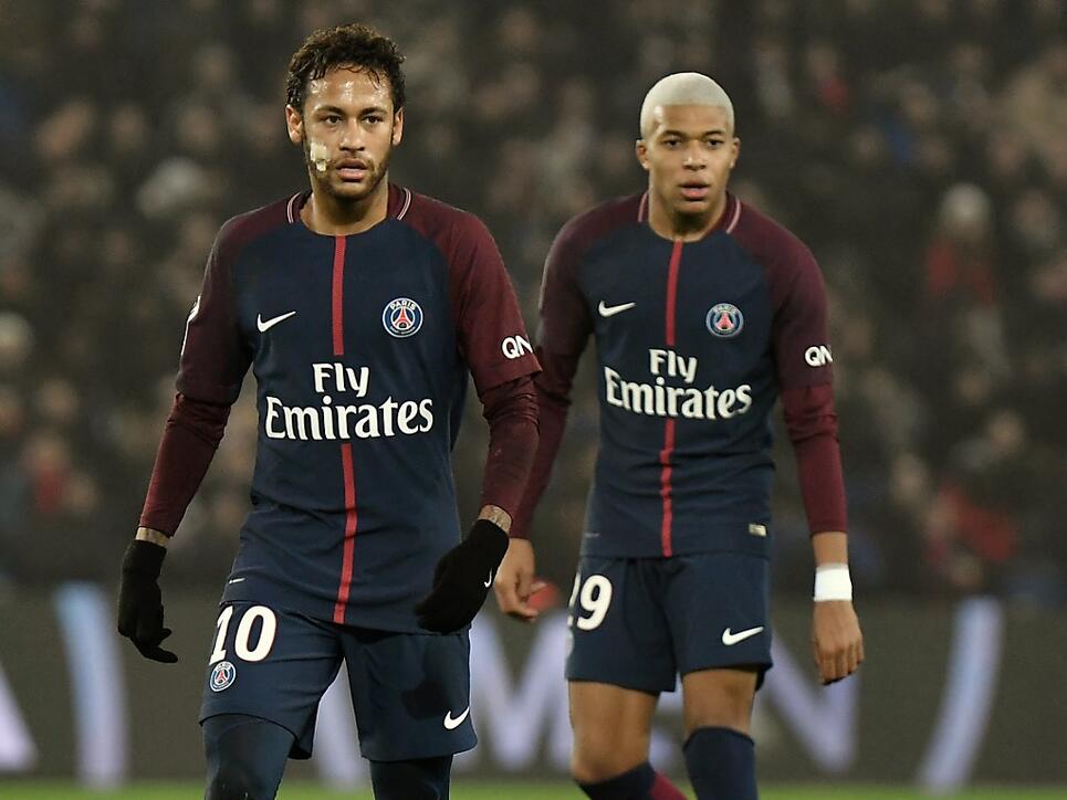 Harmonieren bei PSG bereits wieder sehr gut: Neymar (links) und Kylian Mbappé (rechts)