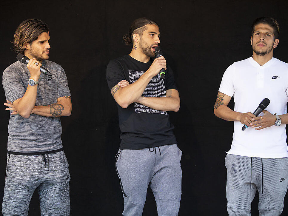 Von links: Francisco Rodriguez, Ricardo Rodriguez und Roberto Rodriguez