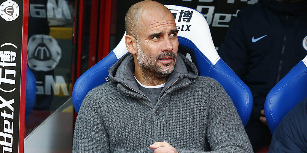 Manchester City mit Trainer Pep Guardiola steht gegen Tottenham unter Druck
