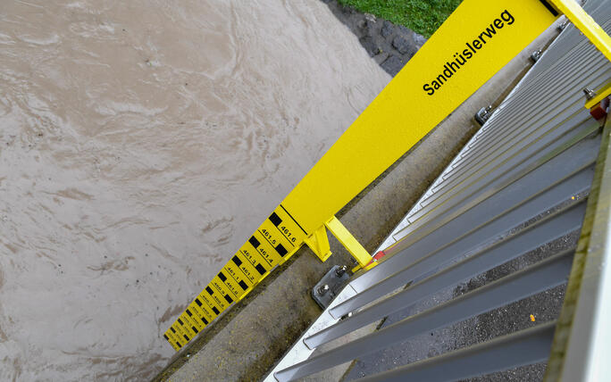 Hochwasser Rhein und Kanal